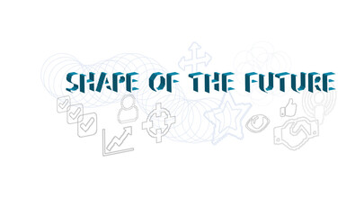 shape of the future vector concept pixel style illustration isolated