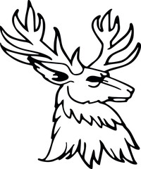 sketches or tribal deer