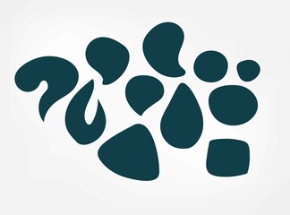 vector abstract set shapes design elements textured