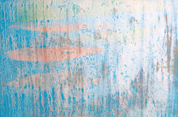 Art Abstract color acrylic and watercolor monotype painting. Gel printing plate. Canvas texture background.