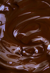 Melted chocolate background