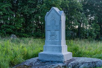 5th Maine Volunteer Infantry Regiment Monument, Gettysburg National Military Park, Pennsylvania, USA