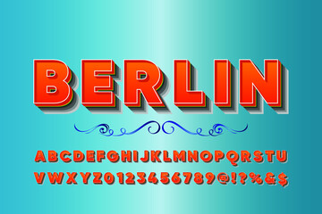 Obraz premium Font.alphabet.Typeface.Script.Shadow Effect.Handcrafted handwritten vector label design old style.vintage Hand Drawn.Retro Typography.Vector Illustration. 