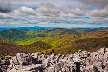 Massanutten Mountain From Shenandoah National Park, Virginia, USA
