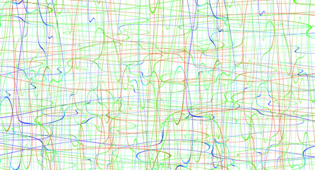 Colorful chaotic lines background. Hand drawn lines. Tangled chaotic pattern. Vector illustration.