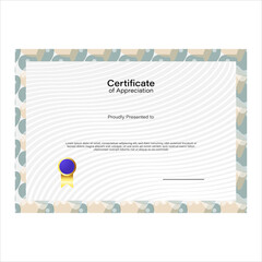 Graduation certificate border blank template design