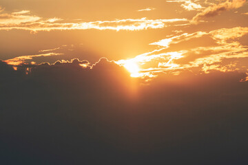 sunset on anavyssos beach in athens greece