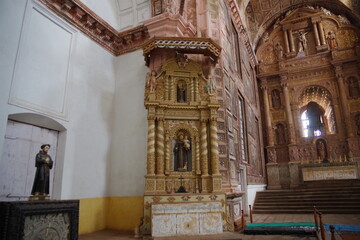 Fototapeta na wymiar インド　世界遺産ゴアの教会群と修道院群　アッシジの聖フランシス教会