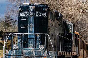 NCRR Enginine 6076 Stopped at Seven Valleys, Pennsylvania, USA
