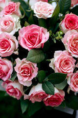 gorgeous morning bridal bouquet from the groom close-up