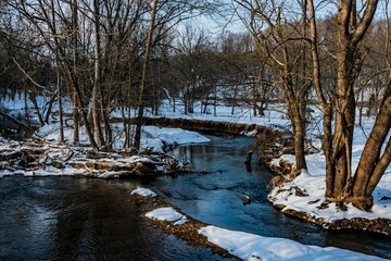 Winter Along The Codorus Creek, York County, Pennsylvania, USA