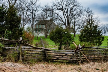 The Rose Farm on a Cloudy Spring Afternoon, Gettysburg National Military Park, Pennsylvania, USA