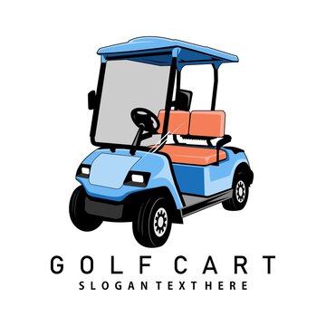golf cart logo vector illustration	