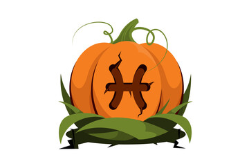 Halloween Cracked Zodiac Pumpkin from Dark Side