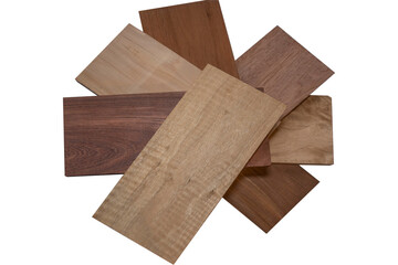 Fine wood for construction. Different types of wood