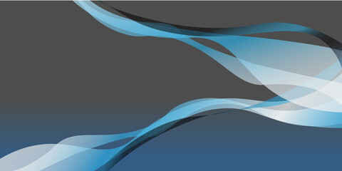 Stylish blue wavy pattern design wave background