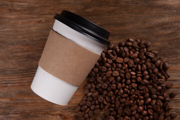 cardboard cups for coffee or tea