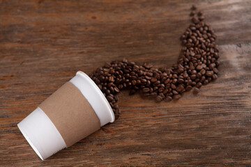 cardboard cups for coffee or tea