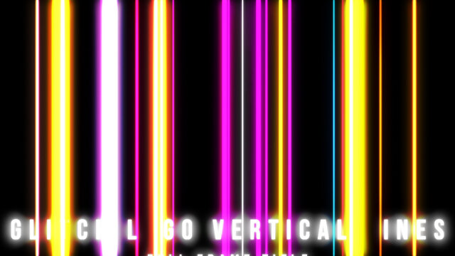 Glitch Logo Vertical Lines Full Frame Title