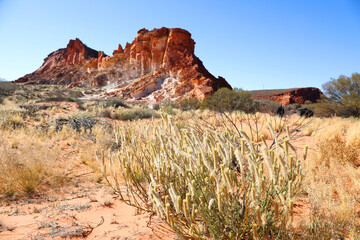 Amazing Rainbow Valley in Northern Territory, Australia, just outisde Alice Springs.  Beautiful red...