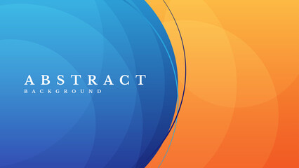 abstract blue and orange background. vector illustration