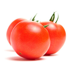fresh tomato isolated on white background