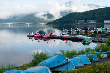 河口湖手こぎボート