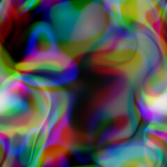 Blurred solarized ombre seamless texture. Trendy soft multicolor digital lens flare gradient style. Modern trendy fashion print. © Limolida Studio