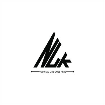 NLK letter logo creative design. NLK unique design