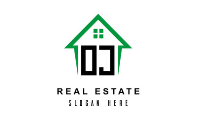 OJ real estate logo vector