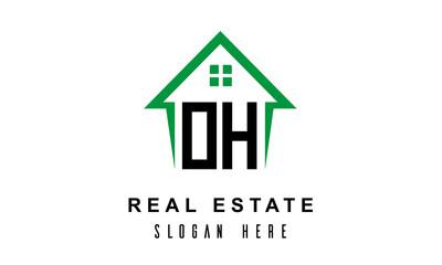OH real estate logo vector