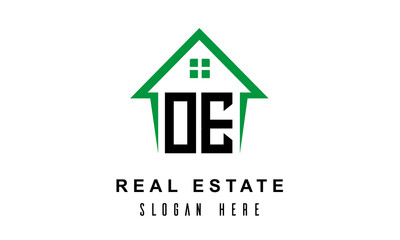 OE real estate logo vector