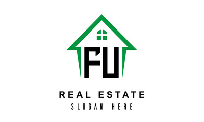 FU real estate logo vector