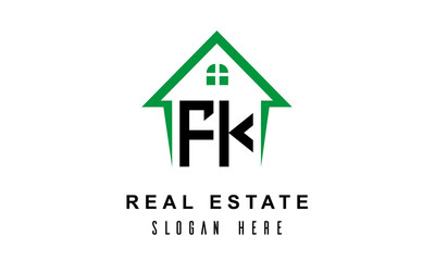 FK real estate logo vector