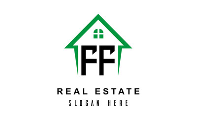 FF real estate logo vector