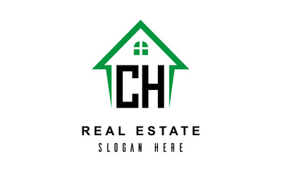 CH real estate logo vector