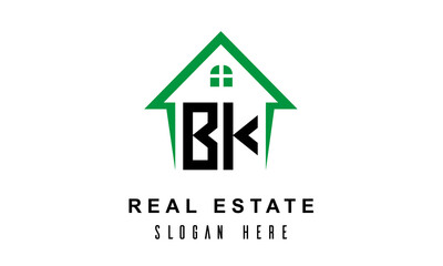 BK real estate logo vector