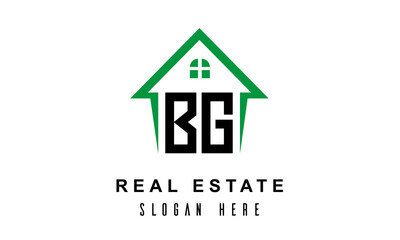 BG real estate logo vector