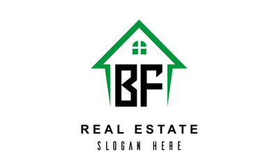 BF real estate logo vector