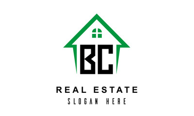 Fototapeta premium BC real estate logo vector