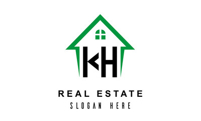 KH real estate logo vector