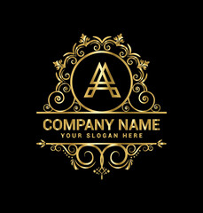 a Letter Logo,luxury monogram logo,Royalty,Jewelry