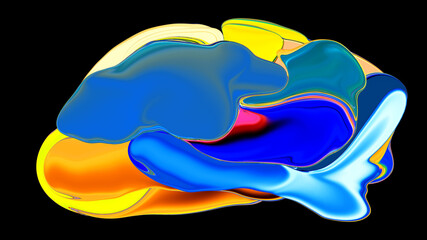 Creative painting colorful abstract on background, Color gradient background design
