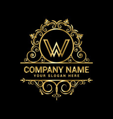 w Letter Logo,luxury monogram logo,Royalty,Jewelry