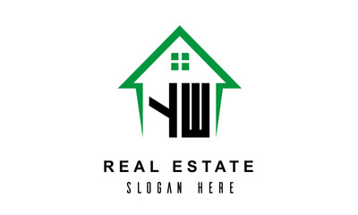 YW real estate logo vector
