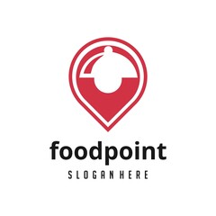 the location and cover of the meaning becomes a logo for food points, delivery locations or restaurants