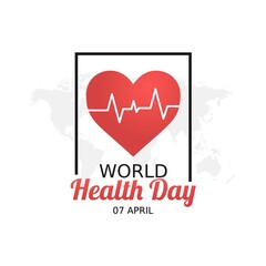 World Health Day Vector Illustration. Suitable for greeting card, poster and banner.