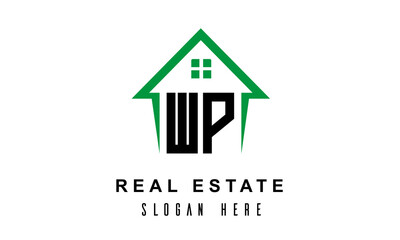 WP real estate logo vector
