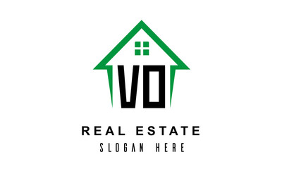 VO real estate logo vector