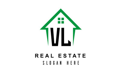 Fototapeta premium VL real estate logo vector